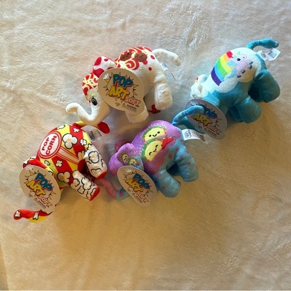 NWT PopArt! Mini Elephants - group of 4 - Cornelius, Taco Mama, aldente, Elecorn - Picture 6 of 8